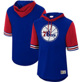 Philadelphia 76ers Hardwood Classics Buzzer Beater Mesh Pullover Hoodie - Royal | Mitchell & Ness for sale
