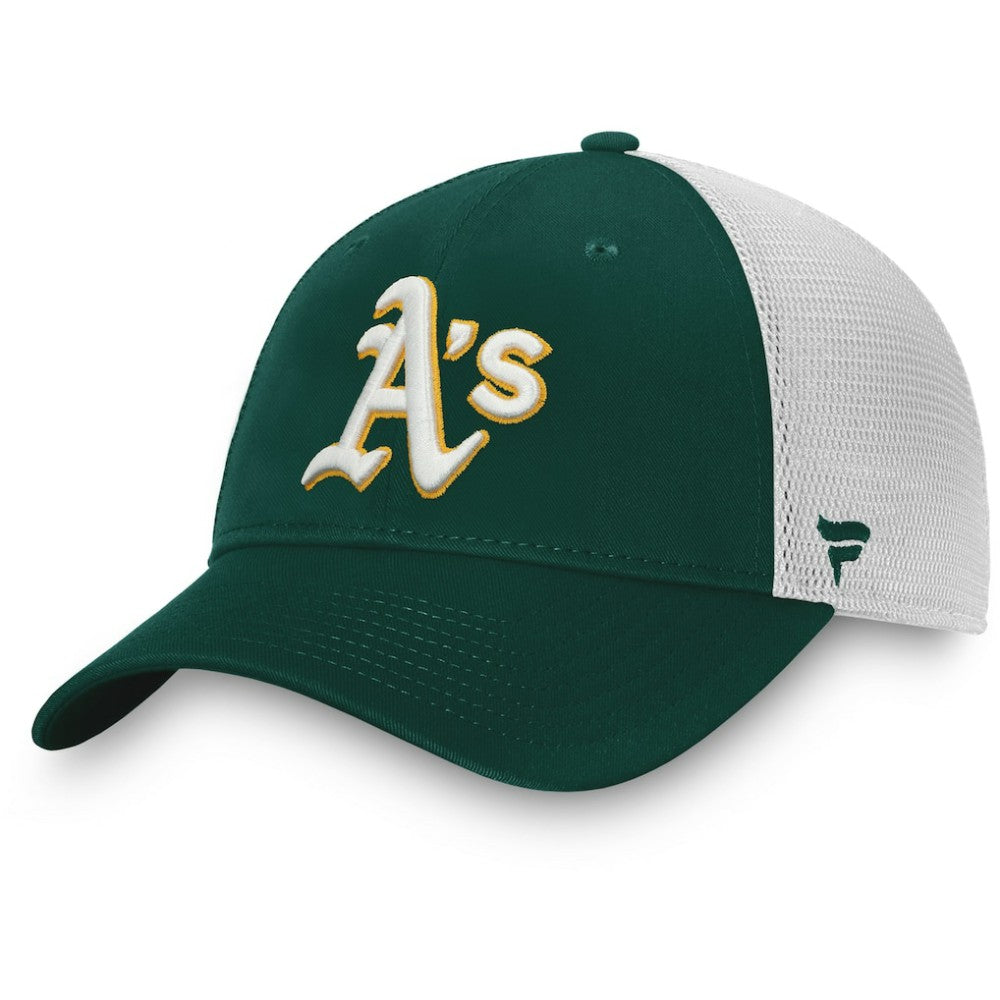 Athletics Team Core Unstructured Trucker Adjustable Hat - Green/White