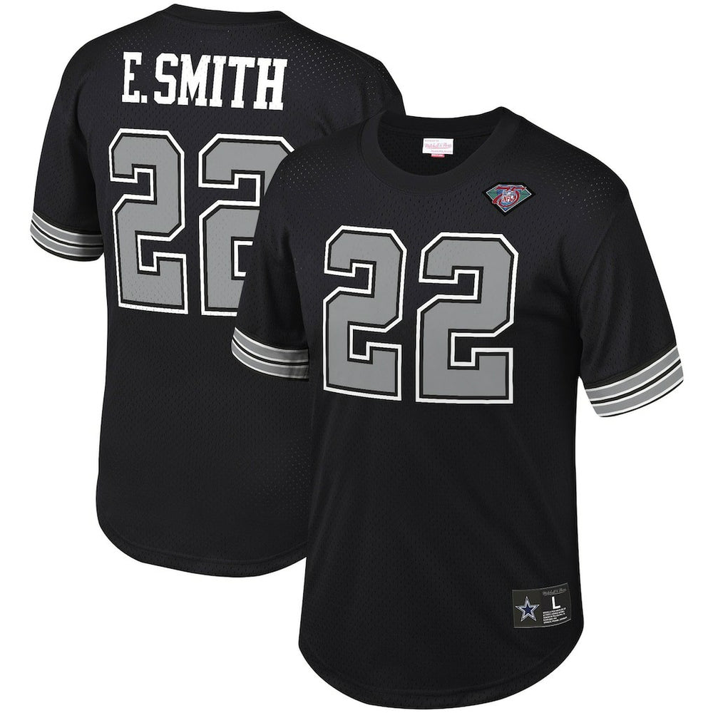 Emmitt Smith Dallas Cowboys Retired Player Name & Number Mesh Top - Black outlet