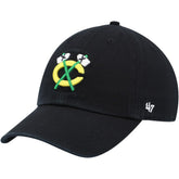 Chicago Blackhawks '47 Alternate Logo Clean Up Adjustable Hat Black