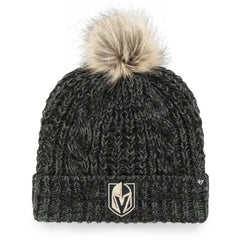 Vegas Golden Knights '47 Women's Meeko Cuffed Knit Hat with Pom Black