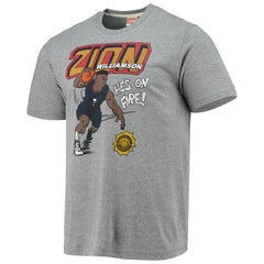 Zion Williamson New Orleans Pelicans Homage Comic Book Player Tri-Blend T-Shirt - Heathered Gray for sale