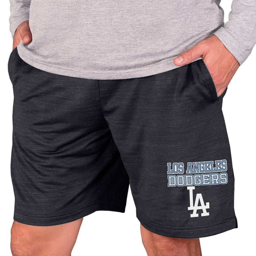 Los Angeles Dodgers Concepts Sport Bullseye Knit Jam Shorts - Charcoal