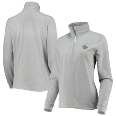 New Orleans Saints Vineyard Vines Women's Sankaty Shep Half-Zip Pullover Top - Heather Gray outlet