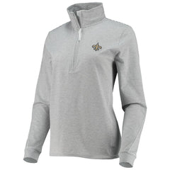 New Orleans Saints Vineyard Vines Women's Sankaty Shep Half-Zip Pullover Top - Heather Gray outlet