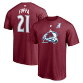 Peter Forsberg Colorado Avalanche Fanatics Authentic Stack Retired Player Nickname & Number T-Shirt Burgundy