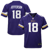 Justin Jefferson Minnesota Vikings Youth Game Jersey - Purple | Nike for sale