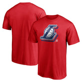Los Angeles Lakers Red White & Team T-Shirt - Red on sale