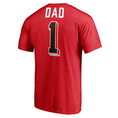 Chicago Bulls Number One Dad T-Shirt sale - Red cheap