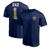 Denver Nuggets Number One Dad T-Shirt sale - Navy outlet