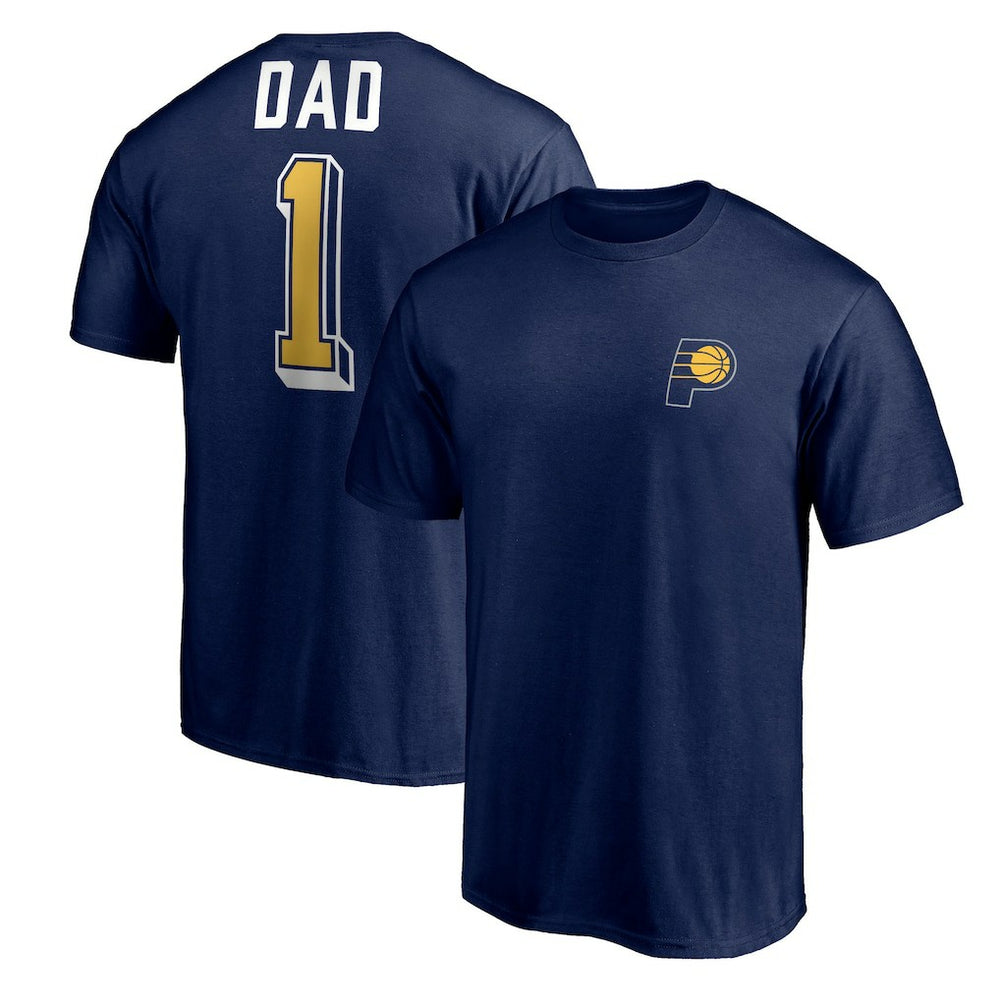 Indiana Pacers Number One Dad T-Shirt - Navy shop