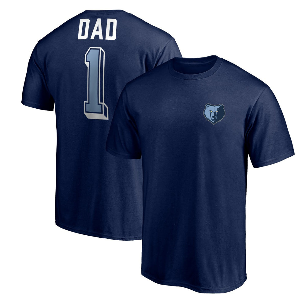 Memphis Grizzlies Number One Dad T-Shirt - Navy discount