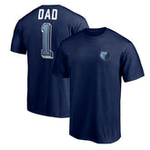 Memphis Grizzlies Number One Dad T-Shirt - Navy discount