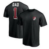 Portland Trail Blazers Number One Dad T-Shirt - Black for sale