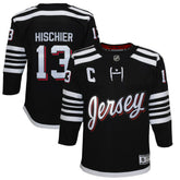 Nico Hischier New Jersey Devils Youth 2021/22 Alternate Premier Player Jersey Black