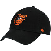 Baltimore Orioles Youth Team Logo Clean Up Adjustable Hat - Black | 47 brand