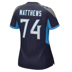 Bruce Matthews Tennessee Titans Women's Retired Player Jersey - Navy | Nike on sale