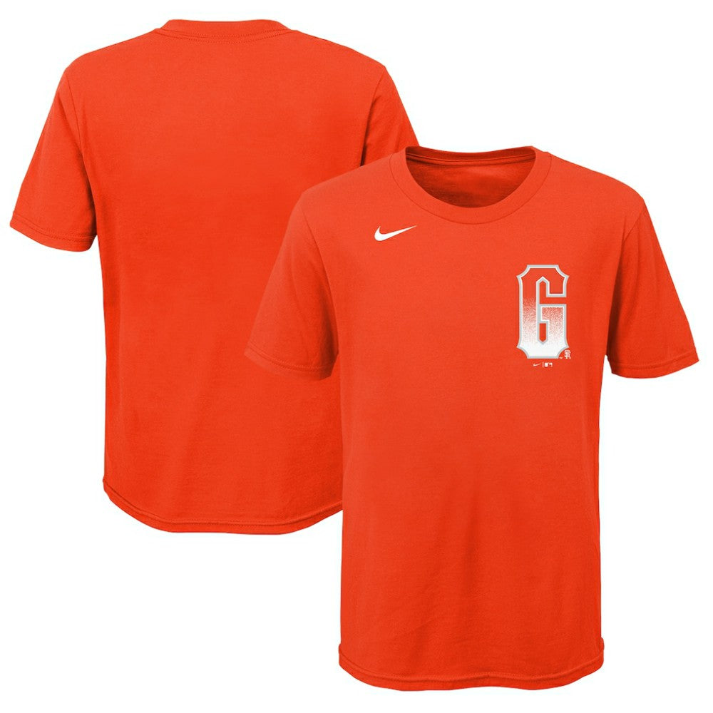 San Francisco Giants Youth City Connect Wordmark T-Shirt - Orange | Nike