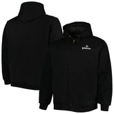 Minnesota Vikings Dunbrooke Big & Tall Dakota Canvas Hoodie Full-Zip Jacket - Black for sale