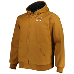 Buffalo Bills Dunbrooke Big & Tall Dakota Canvas Hoodie Full-Zip Jacket - Tan cheap
