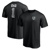 Los Angeles Kings Number One Dad Logo T-Shirt Black