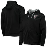 Atlanta Falcons Dunbrooke Apprentice Full-Zip Hoodie - Black/Gray cheap