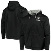 Las Vegas Raiders Dunbrooke Apprentice Full-Zip Hoodie - Black/Gray outlet