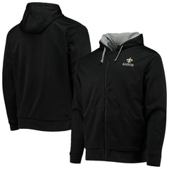 New Orleans Saints Dunbrooke Apprentice Full-Zip Hoodie - Black/Gray for sale