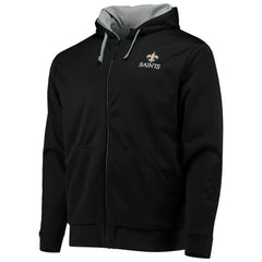 New Orleans Saints Dunbrooke Apprentice Full-Zip Hoodie - Black/Gray for sale