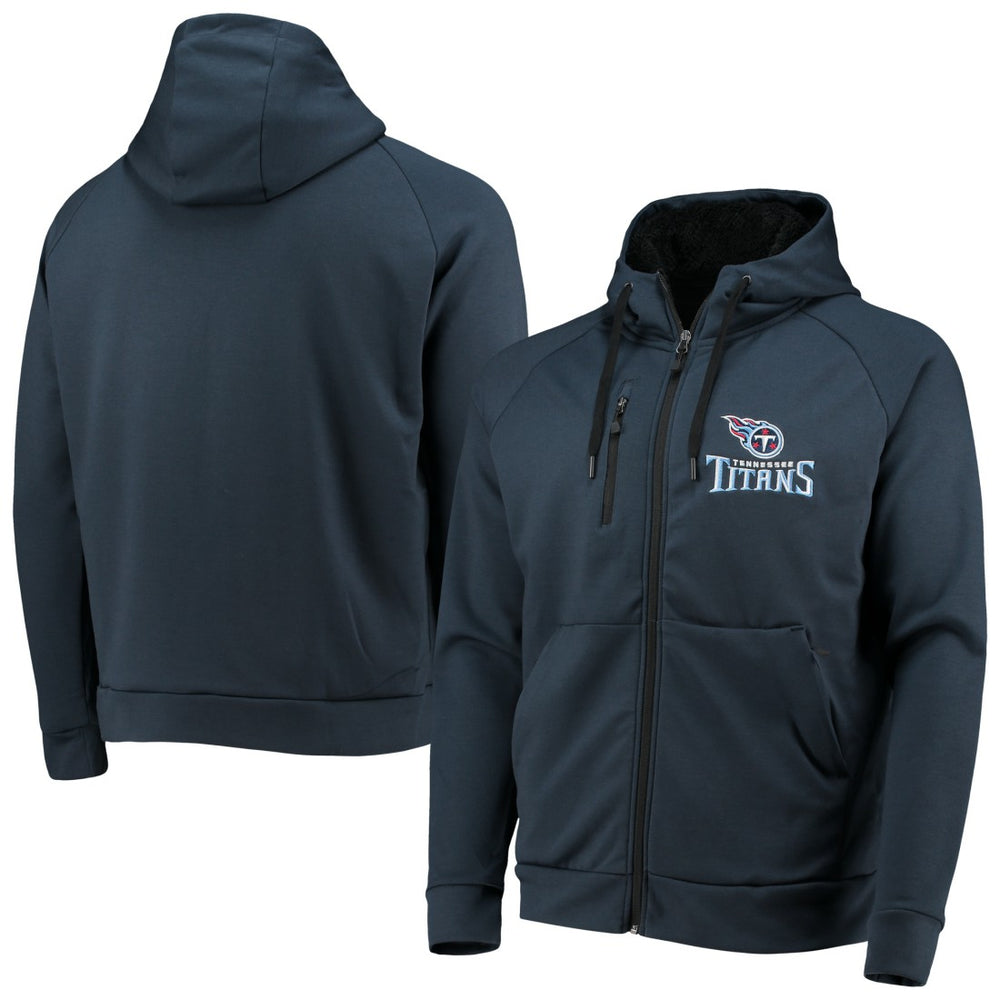 Tennessee Titans Dunbrooke Shag Tri-Blend Full-Zip Raglan Hoodie - Navy on sale