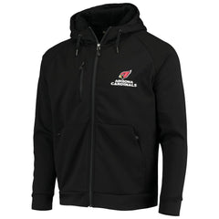 Arizona Cardinals Dunbrooke Shag Tri-Blend Full-Zip Raglan Hoodie - Black for sale