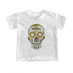 San Diego Padres Tiny Turnip Youth Sugar Skull T-Shirt - White