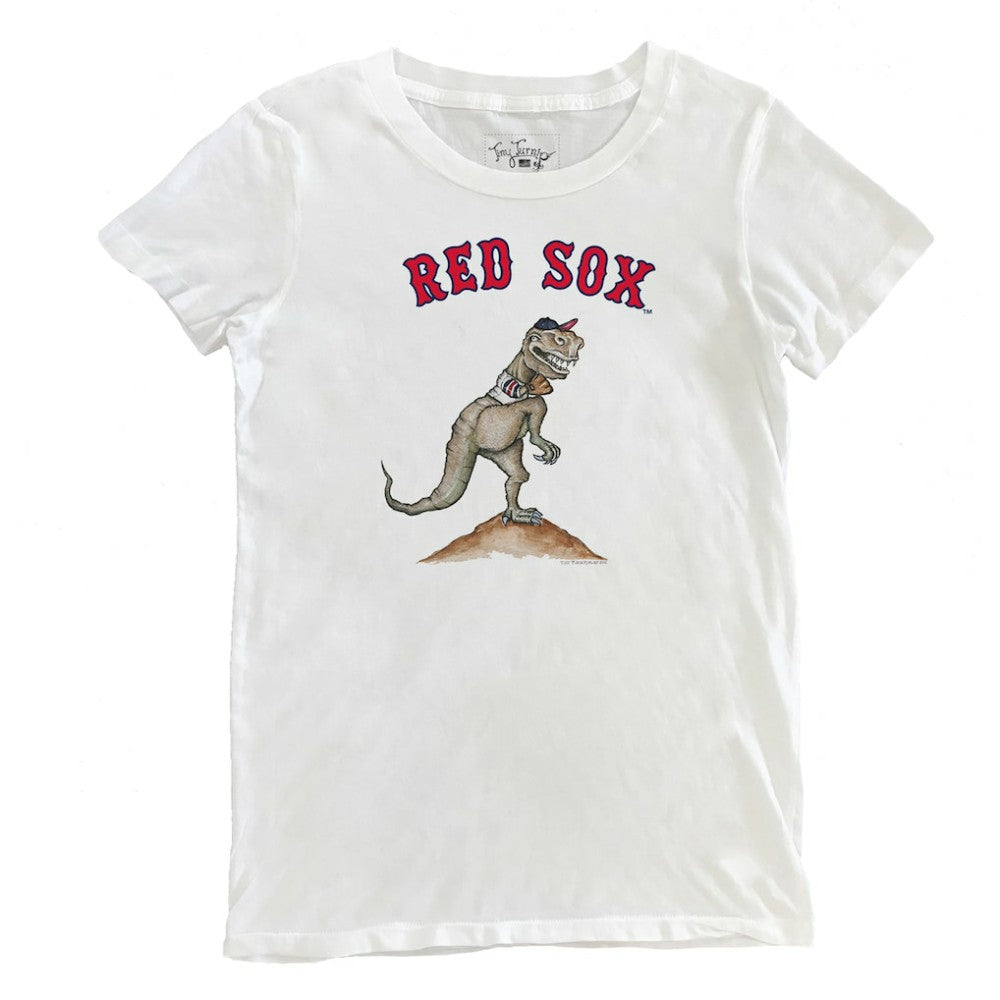 Boston Red Sox Tiny Turnip Women's TT Rex T-Shirt - White