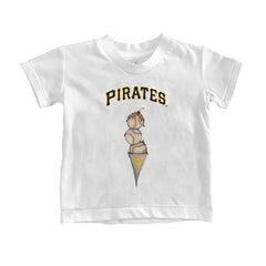 Pittsburgh Pirates Tiny Turnip Youth Triple Scoop T-Shirt - White
