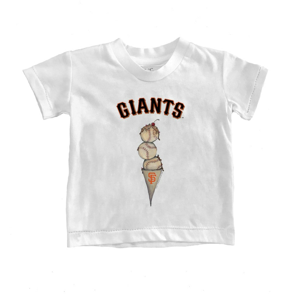 San Francisco Giants Tiny Turnip Youth Triple Scoop T-Shirt - White