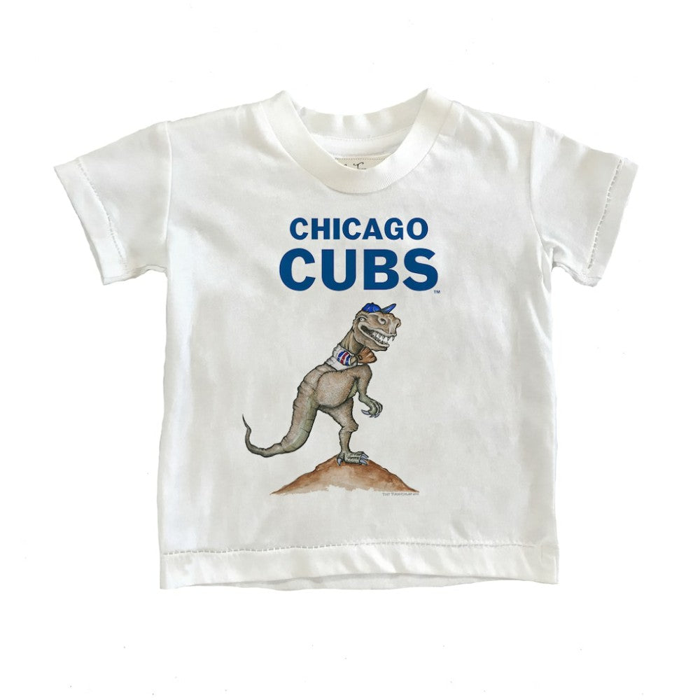 Chicago Cubs Tiny Turnip Youth TT Rex T-Shirt - White