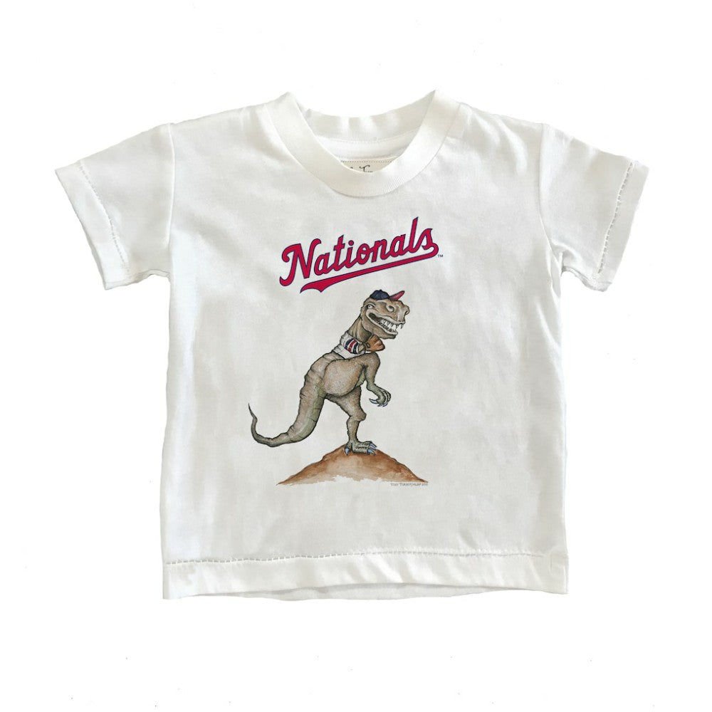 Washington Nationals Tiny Turnip Youth TT Rex T-Shirt - White