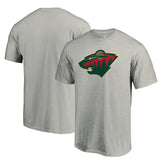 Minnesota Wild Primary Logo T-Shirt Heather Gray