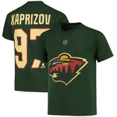 Kirill Kaprizov Minnesota Wild Youth Player Name & Number T-Shirt Green
