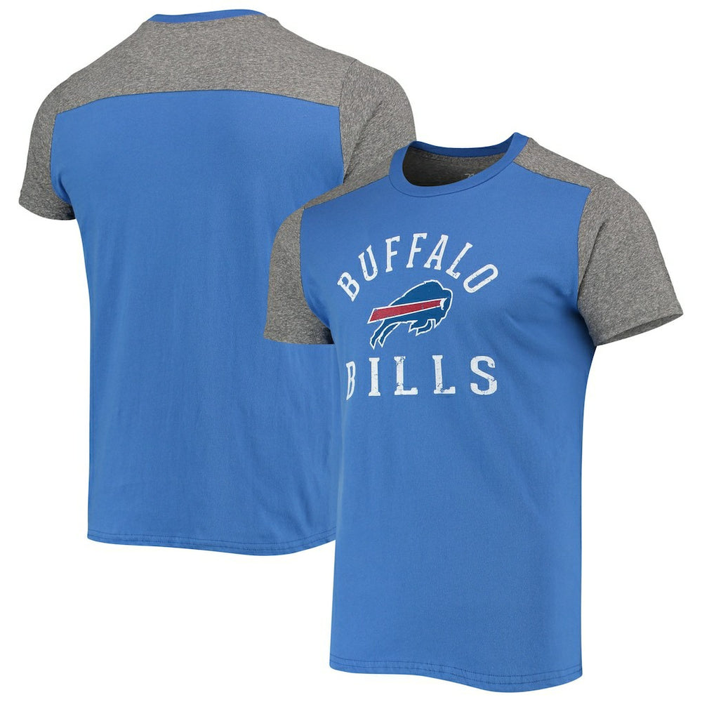 Buffalo Bills Majestic Threads Field Goal Slub T-Shirt - Royal/Gray cheap