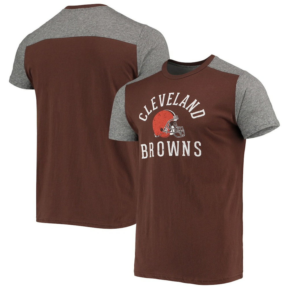 Cleveland Browns Majestic Threads Field Goal Slub T-Shirt - Brown/Gray online