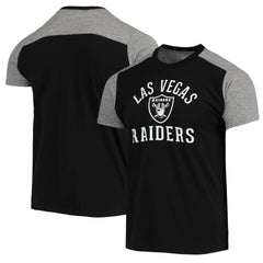 Las Vegas Raiders Majestic Threads Field Goal Slub T-Shirt - Black/Gray sale