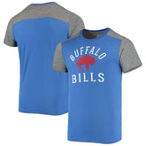 Buffalo Bills Majestic Threads Gridiron Classics Field Goal Slub T-Shirt - Royal/Heathered Gray outlet
