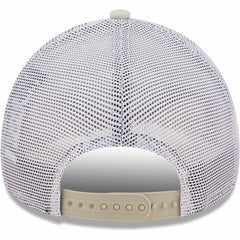 Los Angeles Rams New Era Happy Camper A-Frame Trucker 9FORTY Snapback Hat - Khaki/White for sale