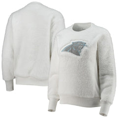 Carolina Panthers Touch Women's Milestone Tracker Pullover Sweatshirt - White discount