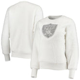 Las Vegas Raiders Touch Women's Milestone Tracker Pullover Sweatshirt - White cheap