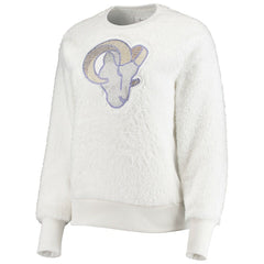 Los Angeles Rams Touch Women's Milestone Tracker Pullover Sweatshirt - White on sale