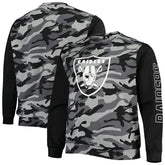 Las Vegas Raiders FOCO Camo Long Sleeve T-Shirt - Black online