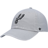 San Antonio Spurs '47 Core Logo Clean Up Adjustable Hat - Gray | 47 brand for sale