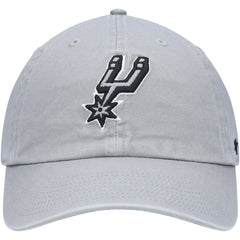 San Antonio Spurs '47 Core Logo Clean Up Adjustable Hat - Gray | 47 brand for sale